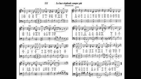 La luce risplende sempre più (canzone 111 da Cantate lodi a Geova)