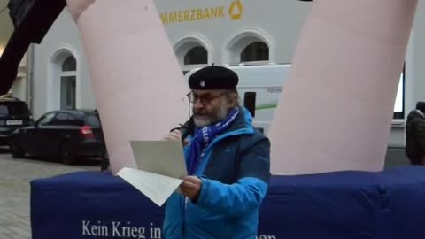 DFG-VK-Kundgebung z.Ukraine-Krieg am 24.Feb.2023 in Nördlingen-Teil 2