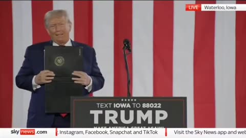 President Trump wrote Go over the Presidential Seal.