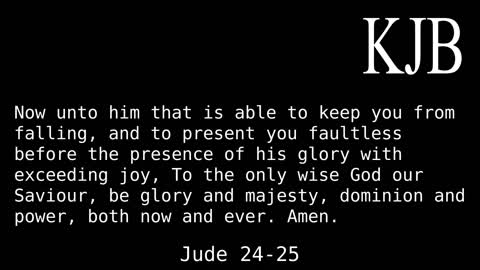 Now Unto Him That is Able - Jude 24-25