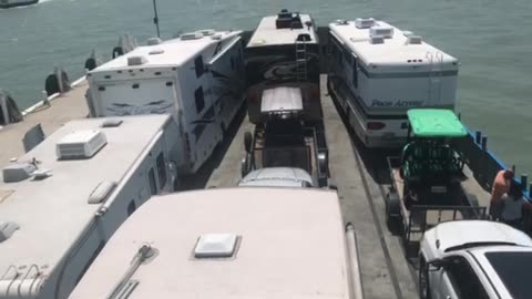 A Ferry Full of RVs From South Bass Island