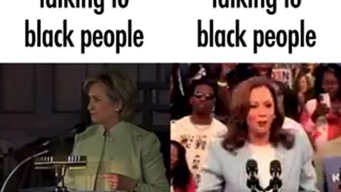 Hillary Clinton vs Kamala Harris when talking to black people