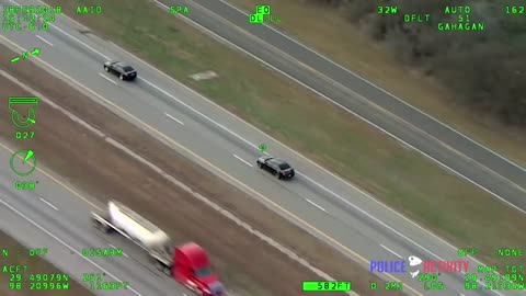 Texas Police Helicopter Video Captures Shootout on Highway