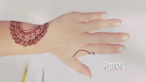 9 simple mehndi design back hand henna mehndi design