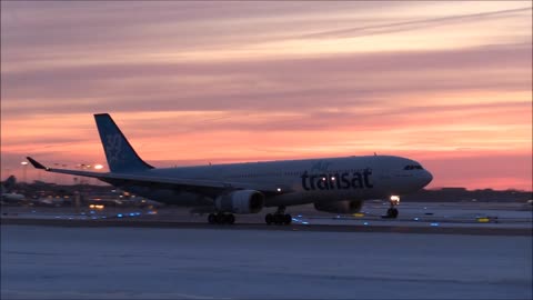 Air Transat A321 Plane Amazing Landing