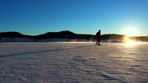 Skate Skiing at Lake Hatcher