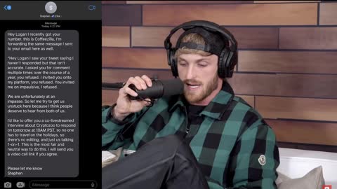 Logan Paul denies Coffeezilla invitation to do a live stream with him!