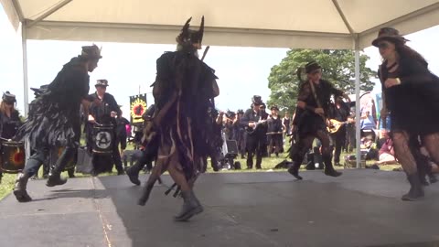 Beltane Border Morris - Huntress - Priddy Folk Festival - 9 Jul 23