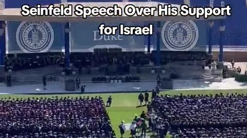 STUDENT WALK OUT ON JERRY SEINFELD SPEECH