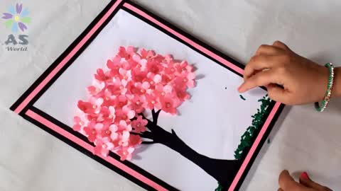 Wall hanging Paper craft idea||wall decoration ideas |home decorating ideas |room decor |as world