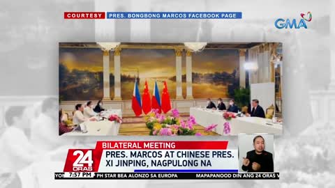 Pres. Marcos at Chinese Pres. Xi Jinping, nagpulong na