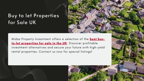 Buy to let Properties for Sale UK