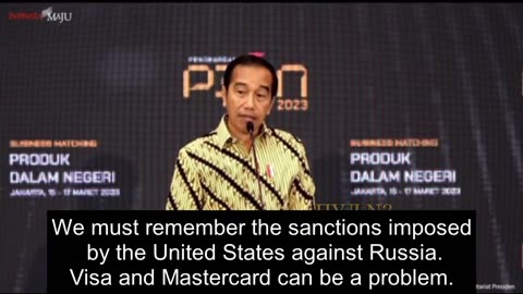 Indonesia's President urges citizens to abandon Visa and Mastercard