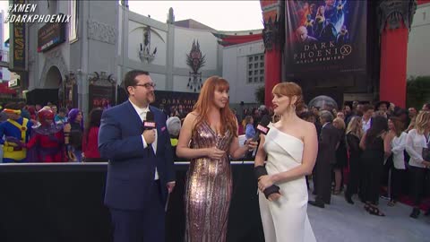 Jessica Chastain on joining the X-Men universe LIVE from X-Men Dark Phoenix Premiere