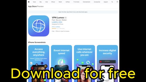 VPN Lumos for free