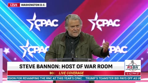 FULL SPEECH: Steve Bannon Addresses CPAC in DC 2024 - 2/24/24