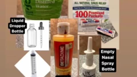 DIY 1% Povidone Iodine Nasal Sanitation - COVID-19 and other viruses