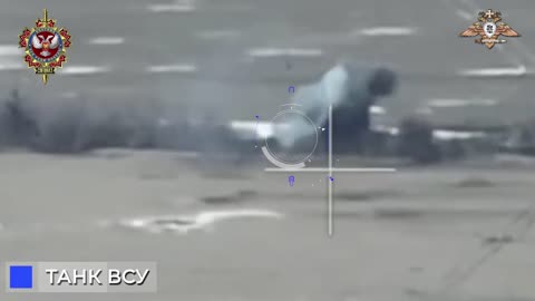 Russian ATGM team destroyed Ukrainian tank