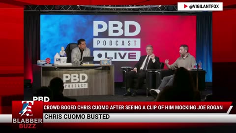 Crowd Booed Chris Cuomo After Seeing A Clip Of Him Mocking Joe Rogan