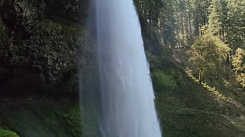 The challenge: bathe under a waterfall