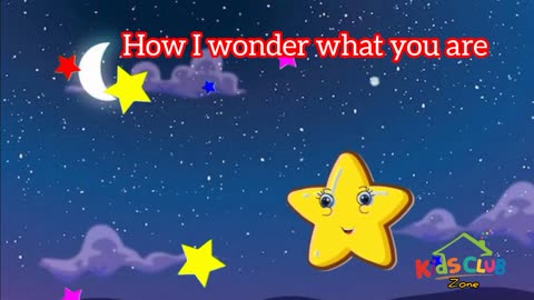 Twinkle Twinkle Little Star_ A Magical Kids' Rhyme Adventure I Animated cartoon video #kidsclubzone