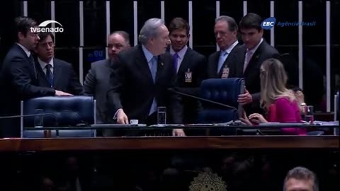 Renan Calheiros lembra a declaração feita pela senadora Gleisi Hoffmann