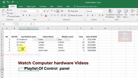 Basic Home option video | microsoft exel part - 2 | learn basic | microsoft exel