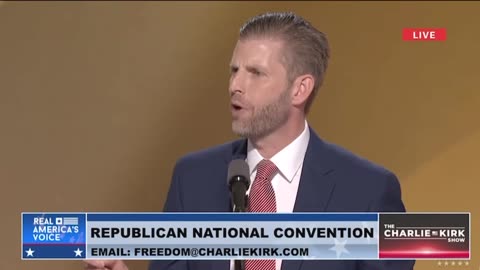 Eric Trump on his father running for President