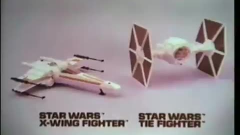 Star Wars 1977 TV Vintage Toy Commercial - Kenner X-Wing Fighter & TIE Fighter