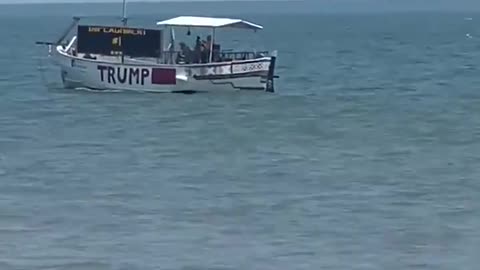 Trump boat Rehoboth Beach in Delaware where Biden has a home