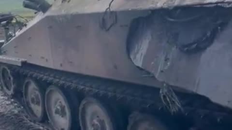 The Russian military destroyed an FV103 Spartan armored personnel carrier near Bakhmut