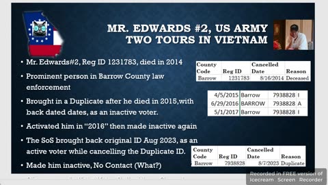 Georgia Steals Identity of our Vets - Mr Edwards #2 - Part 3 Stolen Valor