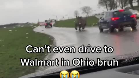 Can't even drive toWalmart in Ohio bruh