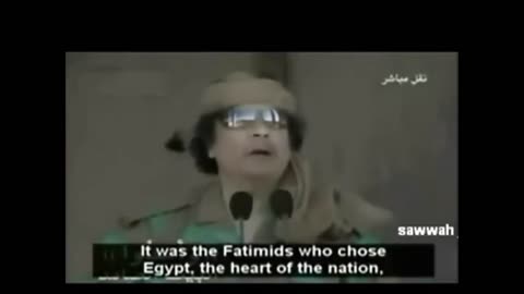 Qaddafi's views on the Fatimids