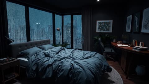 Rain and Piano Music - Calm Atmosphere for Studying and Relaxing in the bedroom