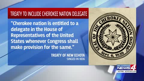 Cherokee Nation pushed for seat in congress as nonvoting delegate