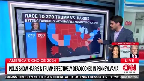 CNN Polling Expert Gives Kamala Harris Bad News after Fatal Mistake