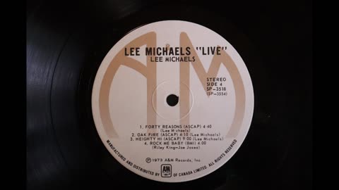 Lee Michaels - Live (1973) [Complete 2 LP Album]