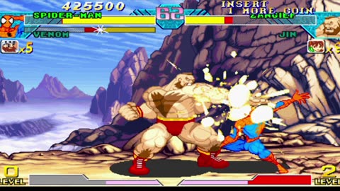 Spiderman + Venom vs Jin + Zangief