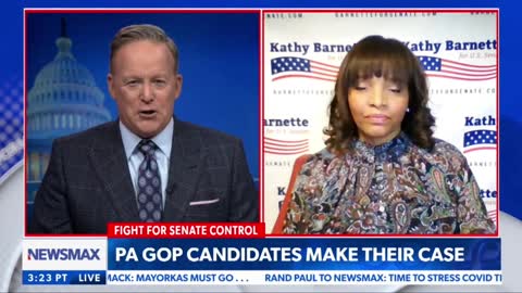 Kathy Barnette for US Senate R-PA Newsmax with Sean Spicer Clip 1