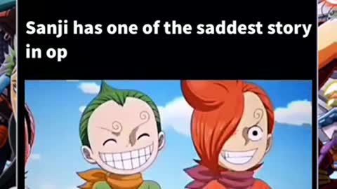 Sanji has saddest story