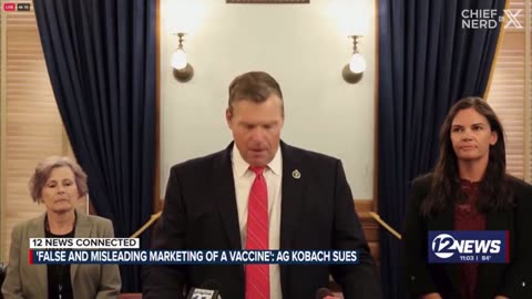 🔥Kansas AG Kris Kobach Announces a Lawsuit Against Pfizer for 'Misleading & Deceptive Statements