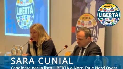 Sara Cunial, Candidata con la lista LIBERTÀ a Nord Est e Nord Ovest