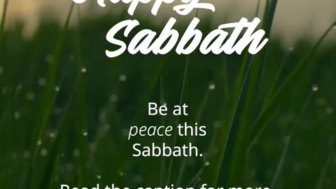 Happy Sabbath