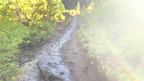 Oregon - Mount Hood - Hiking Up Runoff Chute