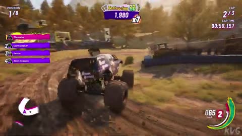 Monster Jam Showdown - Great Clips Mohawk Warrior - Gameplay (PC UHD) [4K60FPS]