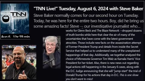 Steve Baker on Jamie Raskin, DS 14A Plan to Remove Trump if he wins & their Failed J6 Setup -TNN 8/6