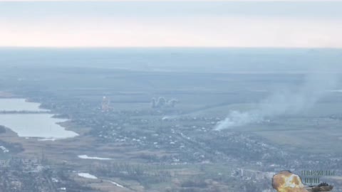 A pair of Su-25 VKS of the Russian Federation are working in the Maryinka area