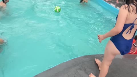 Daughter Accidentally Pulled Into Pool