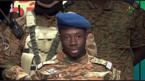 Uniformed soldiers announced a military takeover in Burkina Faso on state television Monday.